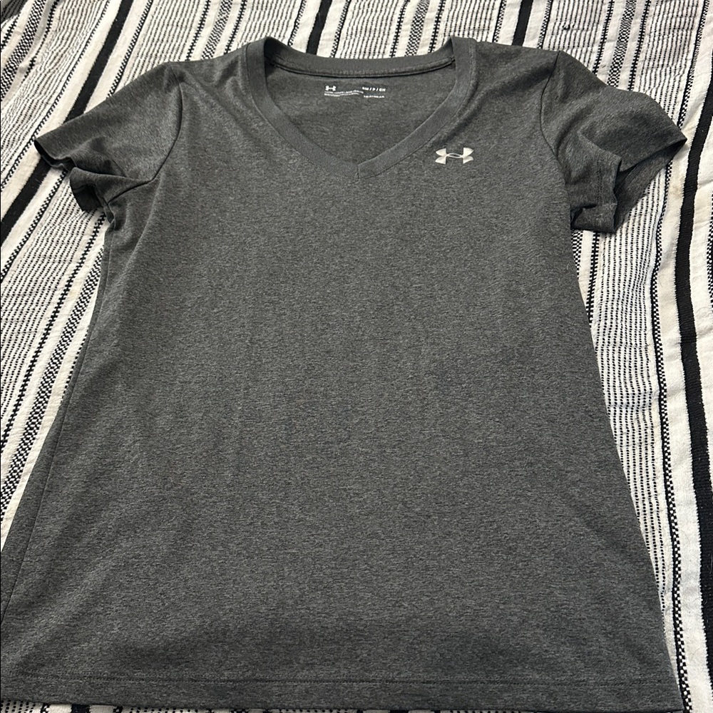 Under Armour Charcoal V-Neck Tee